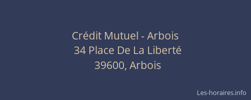Crédit Mutuel - Arbois