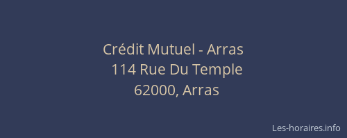 Crédit Mutuel - Arras