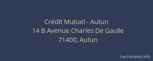 Cr&eacute;dit Mutuel - Autun