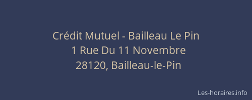 Cr&eacute;dit Mutuel - Bailleau Le Pin
