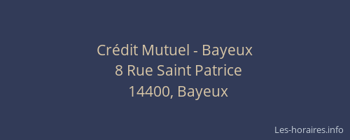 Crédit Mutuel - Bayeux