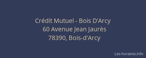 Crédit Mutuel - Bois D'Arcy