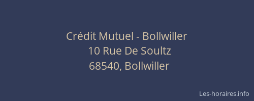 Crédit Mutuel - Bollwiller