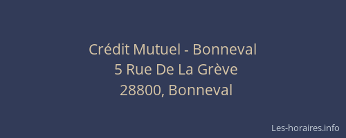 Cr&eacute;dit Mutuel - Bonneval