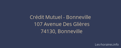 Crédit Mutuel - Bonneville