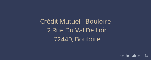 Crédit Mutuel - Bouloire