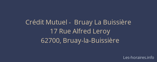 Crédit Mutuel -  Bruay La Buissière