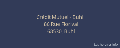 Crédit Mutuel - Buhl