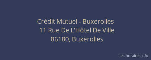 Crédit Mutuel - Buxerolles