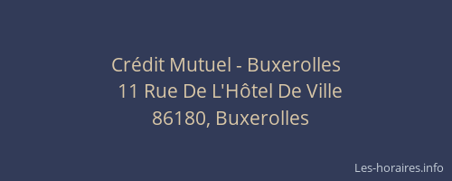 Cr&eacute;dit Mutuel - Buxerolles