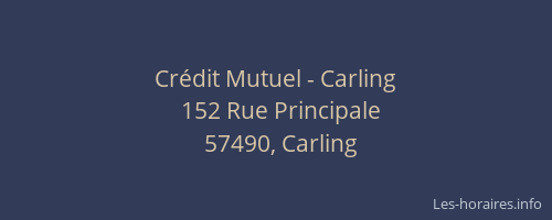 Cr&eacute;dit Mutuel - Carling