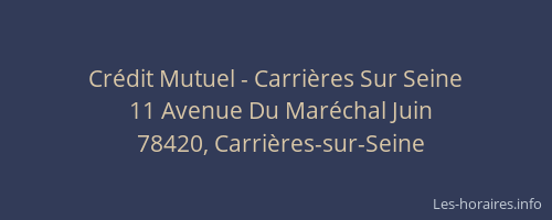 Crédit Mutuel - Carrières Sur Seine