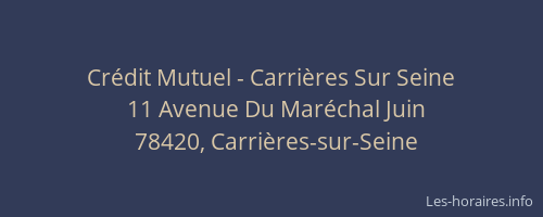 Cr&eacute;dit Mutuel - Carri&egrave;res Sur Seine