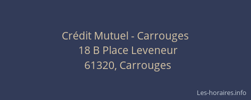 Cr&eacute;dit Mutuel - Carrouges