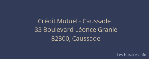 Crédit Mutuel - Caussade