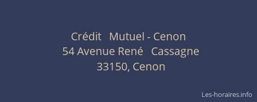 Crédit   Mutuel - Cenon