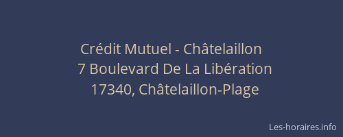 Crédit Mutuel - Châtelaillon