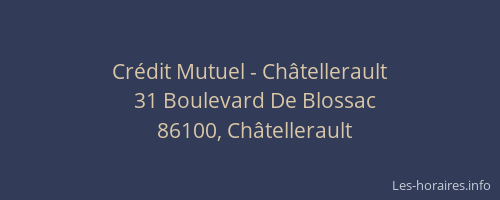 Crédit Mutuel - Châtellerault