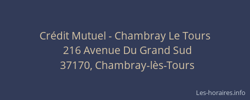 Crédit Mutuel - Chambray Le Tours