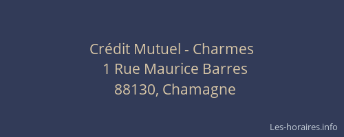 Cr&eacute;dit Mutuel - Charmes