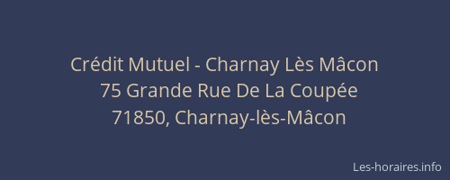 Crédit Mutuel - Charnay Lès Mâcon