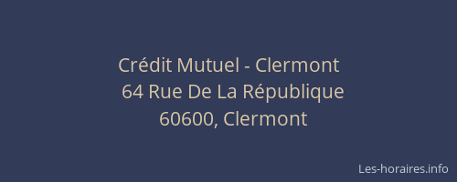 Crédit Mutuel - Clermont