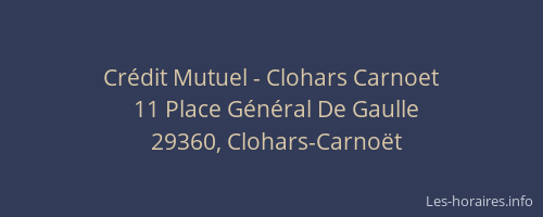 Cr&eacute;dit Mutuel - Clohars Carnoet