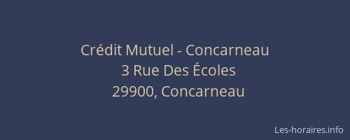 Crédit Mutuel - Concarneau