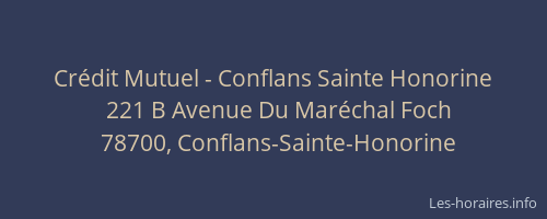 Crédit Mutuel - Conflans Sainte Honorine