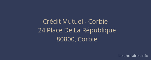 Crédit Mutuel - Corbie
