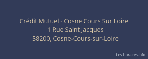 Crédit Mutuel - Cosne Cours Sur Loire