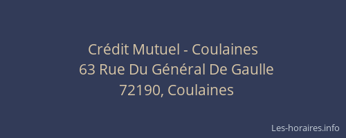 Crédit Mutuel - Coulaines