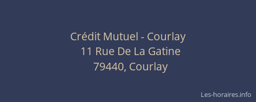 Cr&eacute;dit Mutuel - Courlay
