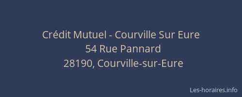 Cr&eacute;dit Mutuel - Courville Sur Eure