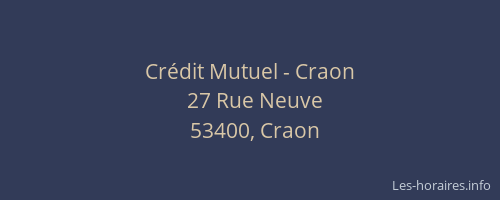 Crédit Mutuel - Craon
