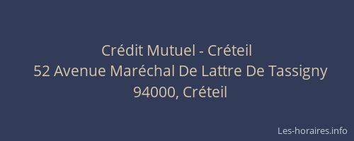 Cr&eacute;dit Mutuel - Cr&eacute;teil