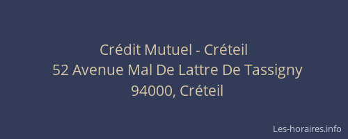 Cr&eacute;dit Mutuel - Cr&eacute;teil