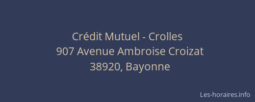 Cr&eacute;dit Mutuel - Crolles