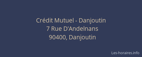 Crédit Mutuel - Danjoutin