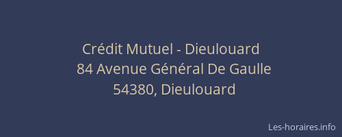 Cr&eacute;dit Mutuel - Dieulouard