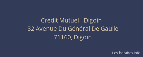 Cr&eacute;dit Mutuel - Digoin