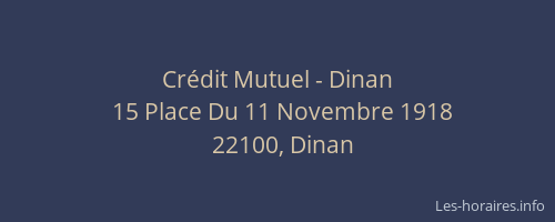 Crédit Mutuel - Dinan