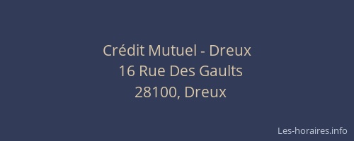 Cr&eacute;dit Mutuel - Dreux