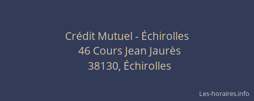 Crédit Mutuel - Échirolles