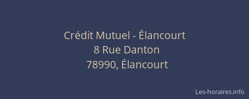 Crédit Mutuel - Élancourt