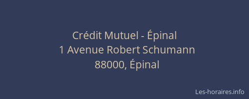 Cr&eacute;dit Mutuel - &Eacute;pinal