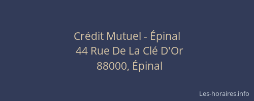 Crédit Mutuel - Épinal