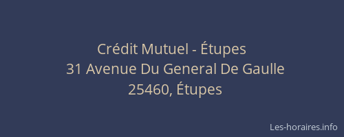 Cr&eacute;dit Mutuel - &Eacute;tupes