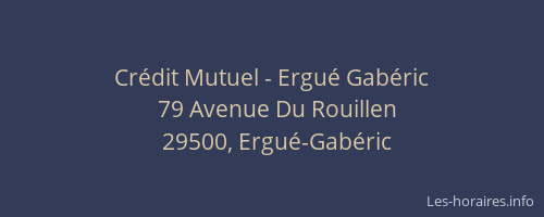 Crédit Mutuel - Ergué Gabéric