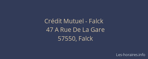 Crédit Mutuel - Falck